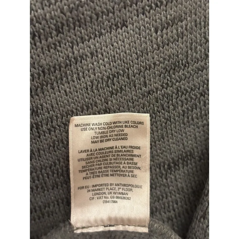 Anthropologie Saturday Sunday Marl Oversized Funnel Neck Sweater Green Women's S